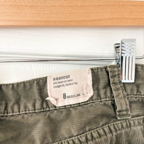 J.Crew City Fit Bootcut Corduroy Pants Olive Green Women’s Size 8 - Picture 5 of 8